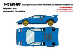 Photo1: **Preorder** EIDOLON EM440D Lamborghini Countach LP500S Walter Wolf 2nd Ch.1120202 Aero Mirror ver. Limited 100pcs