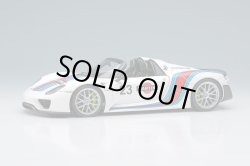 Photo1: EIDOLON EM569A Porsche 918 Spyder Weissach Package 2011 White / Martini Stripe