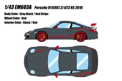 Photo1: **Preorder** EM603A Porsche 911(997.2) GT3 RS 2010 Gray Black / Red Stripe