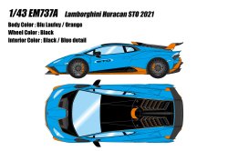 Photo1: **Preorder** EM737A Lamborghini Huracan STO 2021 Blu Laufey / Orange