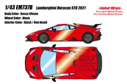 Photo1: **Preorder** EM737B Lamborghini Huracan STO 2021 Rosso Effesto Limited 100pcs