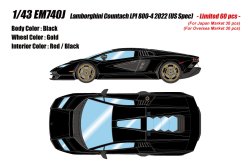 Photo1: **Preorder** EM740J Lamborghini Countach LPI 800-4 2022 Black Limited 60pcs