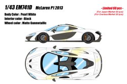 Photo1: **Preorder** EIDOLON EM741D McLaren P1 2013 Pearl White Limited 60pcs