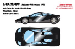 Photo1: **Preorder** EM748H McLaren F1 Roadcar 1994 Jet Black / Metallic Gray Limited 120pcs