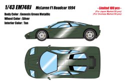 Photo1: **Preorder** EM748J McLaren F1 Roadcar 1994 Genesis Green Metallic Limited 100pcs