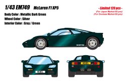 Photo1: **Preorder** EIDOLON EM749 McLaren F1 XP5 Metallic Dark Green Limited 120pcs