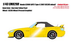 Photo1: **Preorder** EIDOLON EM829D Honda S2000 (AP2) Type-S 2007 (CE28S wheel) New Indy Yellow Pearl Limited 50pcs