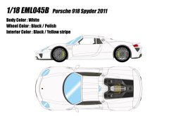 Photo1: **Preorder** EIDOLON EML045B 1/18 Porsche 918 Spyder 2011 White