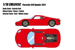 Photo1: **Preorder** EIDOLON EML045C 1/18 Porsche 918 Spyder 2011 Guards Red