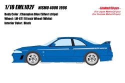 Photo1: **Preorder** EIDOLON EML102F 1/18 Nismo 400R 1996 Champion Blue Limited 50pcs
