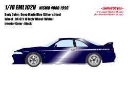 Photo1: **Preorder** EIDOLON EML102H 1/18 Nismo 400R 1996 Deep Marin Blue Limited 50pcs