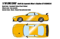 Photo1: **Preorder** EIDOLON EML130C 1/18 Built By Legends Mine's Skyline GT-R (BNR34) Yamabuki Yellow