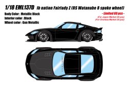 Photo1: **Preorder** EIDOLON EML137D 1/18 lb nation Fairlady Z(RZ34) (RS Watanabe 8spoke wheel) Metallic Black Limited 60pcs