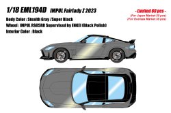 Photo1: **Preorder** EIDOLON EML194D 1/18 IMPUL Fairlady Z 2023 Stealth Gray / Super Black Limited 60pcs