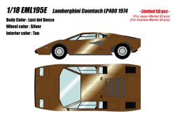 Photo1: **Preorder** EIDOLON EML195E 1/18 Lamborghini Countach LP400 1974 Luci del Bosco Limited 50pcs