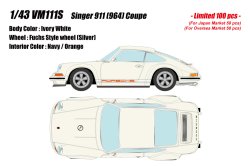 Photo1: **Preorder** EIDOLON VM111S Singer 911(964) Coupe Ivory White Limited 100pcs