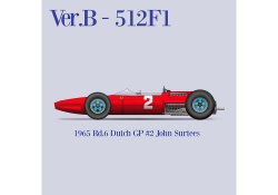 Photo1: **Preorder** HIRO K835 1/12 Ferrari 512F1 1965