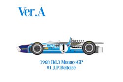 Photo1: **Preorder** HIRO K843 1/12 Matra MS11 Ver.A 1968 Rd.3 Monaco GP #1 J.P.Beltoise