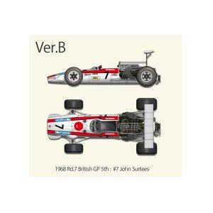 Photo: **Preorder** HIRO K828 1/12 Honda RA301 Ver.B 1968 Rd.7 British GP #7