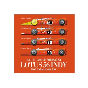 Photo: **Preorder** HIRO K263 1/20 Lotus 56 Indy 1968 Indianapolis 500