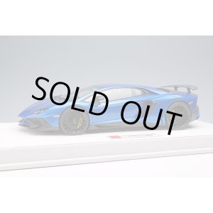 Photo: EIDOLON EML005C 1/18 Lamborghini Aventador LP750-4 SV 2015 Blu Nethuns (Large SV Logo)