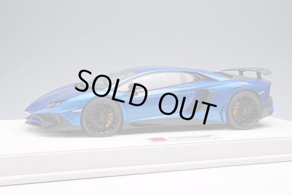 Photo1: EIDOLON EML005C 1/18 Lamborghini Aventador LP750-4 SV 2015 Blu Nethuns (Large SV Logo)