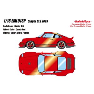 Photo: **Preorder** EIDOLON EML018P 1/18 Singer DLS 2023 Candy Red Limited 80pcs