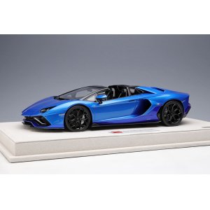 Photo: **Preorder** EIDOLON EML064A 1/18 Lamborghini Aventador LP780-4 Ultimae Roadster 2021 Blu Tawaret / Blu Nethuns Limited 100pcs