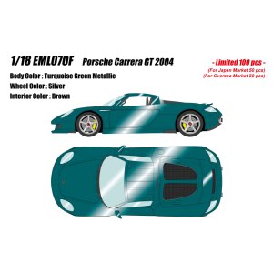 Photo: **Preorder** EIDOLON EML070F 1/18 Porsche Carrera GT 2004 Turquoise Green Metallic Limited 100pcs