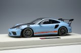 Photo: **Preorder** EIDOLON EML072C 1/18 Porsche 911 (991.2) GT3 RS Weissach Package 2018 Gulf Blue