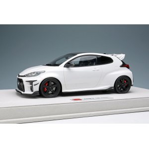 Photo: **Preorder** EIDOLON EML091B 1/18 TOM'S GR Yaris 2021 Platinam White Pearl Mica