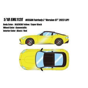 Photo: **Preorder** EIDOLON EML112E 1/18 Nissan Fairlady Z Version ST 2003 Ikazuchi Yellow