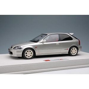 Photo: **Preorder** EIDOLON EML115B 1/18 Honda Civic TYPE R (EK9) 1997 Vogue Silver Metallic