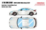 Photo: **Preorder** EIDOLON EML120B 1/18 TOM'S GR86 Wide Body 2022 Crystal White Pearl Limited 50pcs