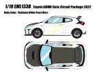 Photo: **Preorder** EIDOLON EML133B 1/18 Toyota GRMN Yaris Circuit Package Platinam White Pearl Mica
