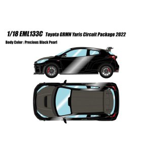 Photo: **Preorder** EIDOLON EML133C 1/18 Toyota GRMN Yaris Circuit Package Precious Black Pearl