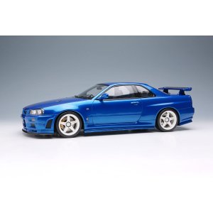 Photo: **Preorder** EIDOLON EML136A 1/18 Nissan Skyline GT-R (BNR34 NISMO S-tune Version) 2004 Bayside Blue Limited 120pcs