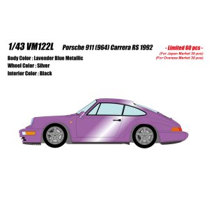 Photo: **Preorder** VISION VM122L Porsche 911(964) Carrera RS 1992 Lavender Blue Metallic Limited 60pcs