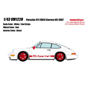 Photo: **Preorder** VISION VM122N Porsche 911(964) Carrera RS 1992 White / Res Stripe Limited 60pcs