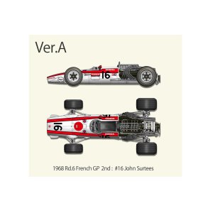 Photo: **Preorder** HIRO K827 1/12 Honda RA301 Ver.A 1968 Rd.6 French GP #16
