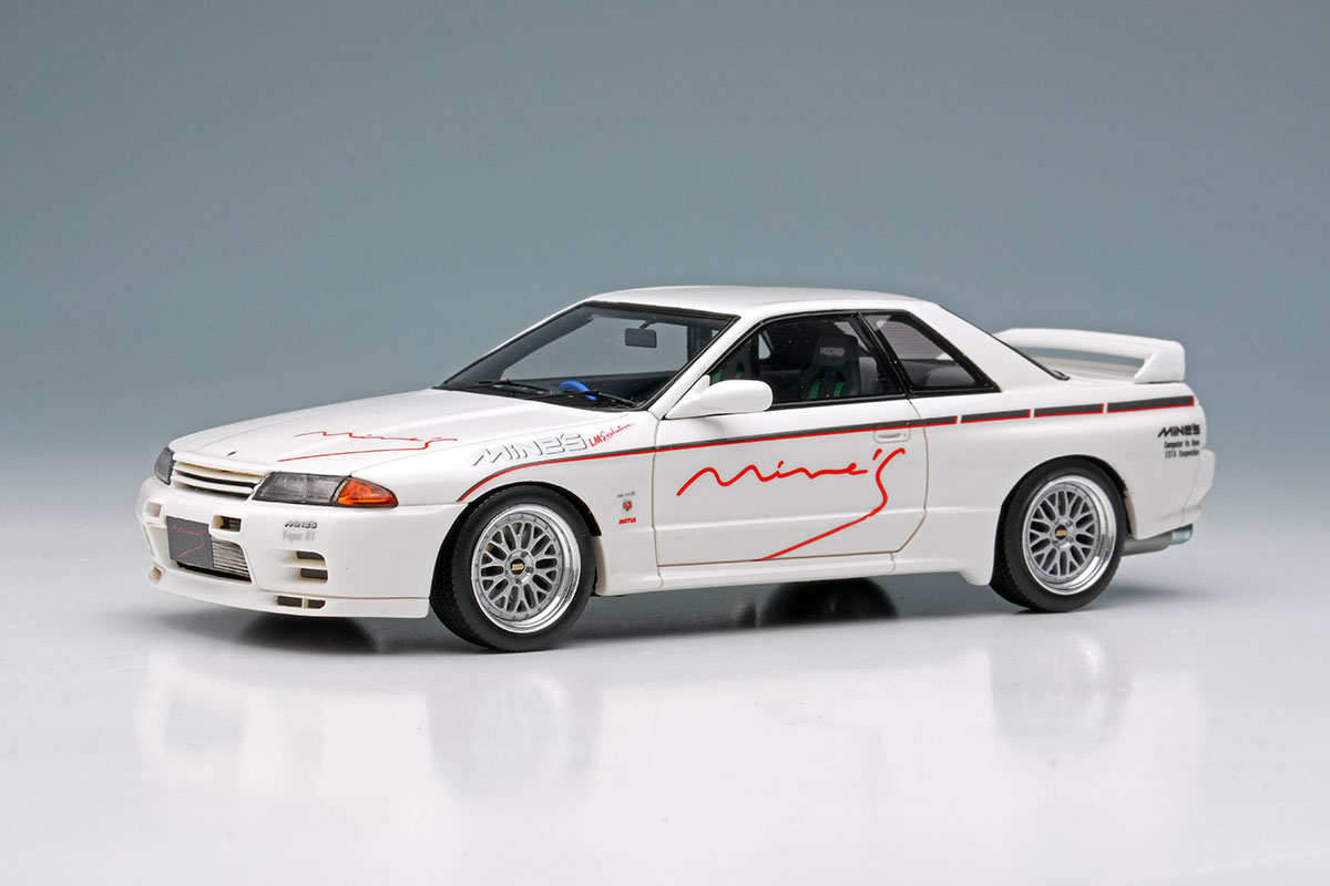 Photo1: **Preorder** EIDOLON EM644A Mine's Skyline GT-R (BNR32) N1 White (BBS LM Evolution Wheel)