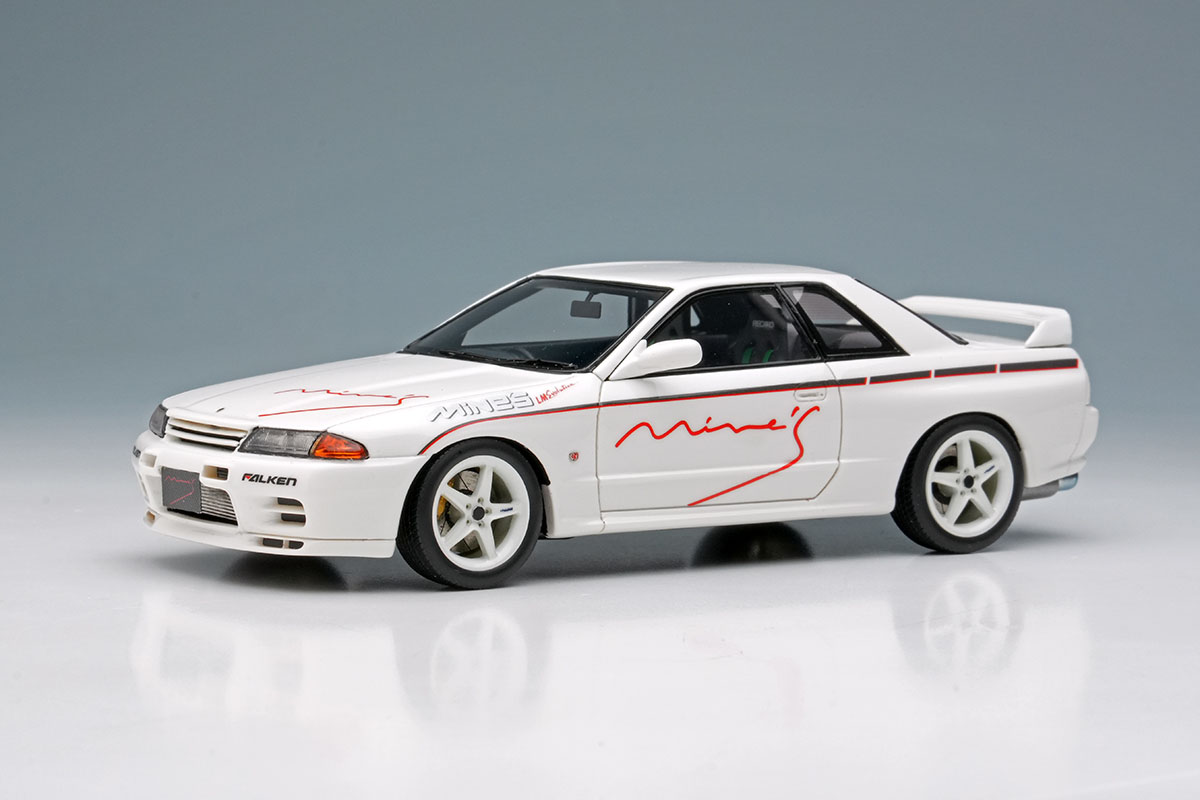 Photo1: **Preorder** EIDOLON EM644B Mine's Skyline GT-R (BNR32) N1 White (5 Spoke Wheel) Limited 80pcs