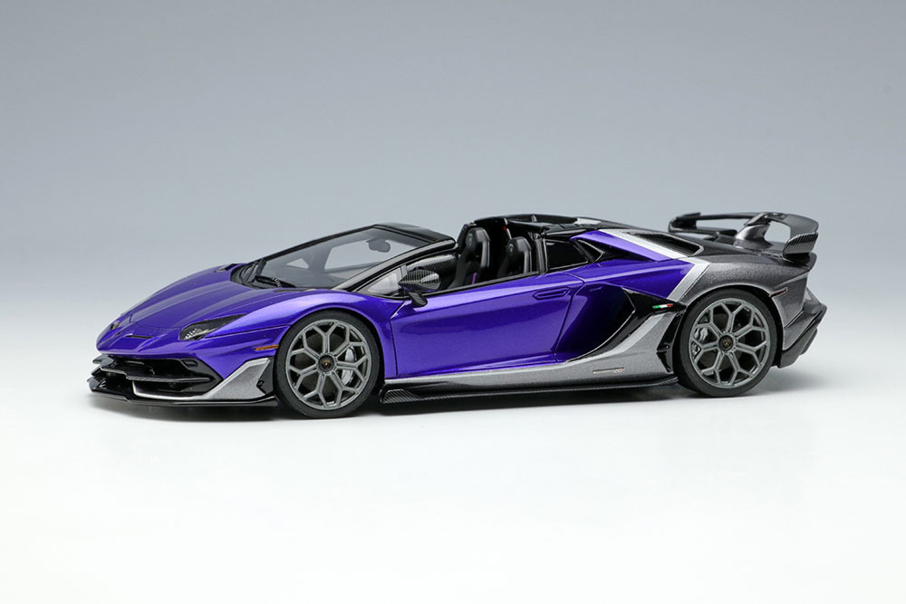 Photo1: EIDOLON EM669C Lamborghini Aventador SVJ Roadster Ado Personam 2tone Paint Viola Hestia / Grigio Lynx Limited 150pcs