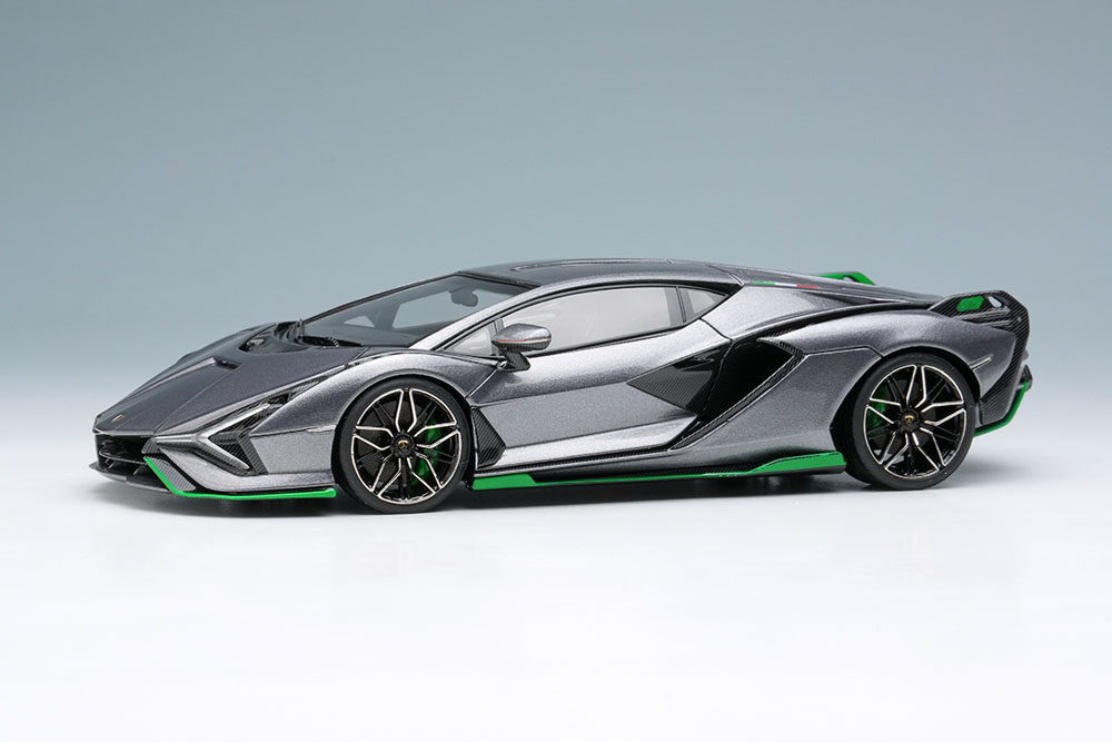 Photo1: **Preorder** EIDOLON EM675C Lamborghini Sian FKP37 2019 with Stripe Grigio Lynx Limited 60pcs