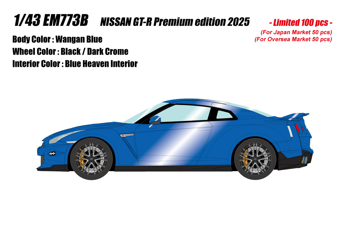 Photo1: **Preorder** EIDOLON EM773B Nissan GT-R Premium edition 2025 Wangan Blue Limited 100pcs