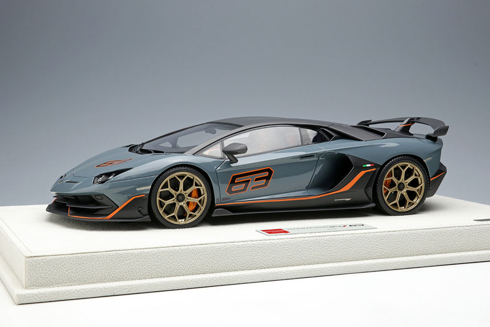 Photo1: EIDOLON EML027J 1/18 Lamborghini Aventador SVJ 63 2018 Grigio Telesto Limited 63pcs