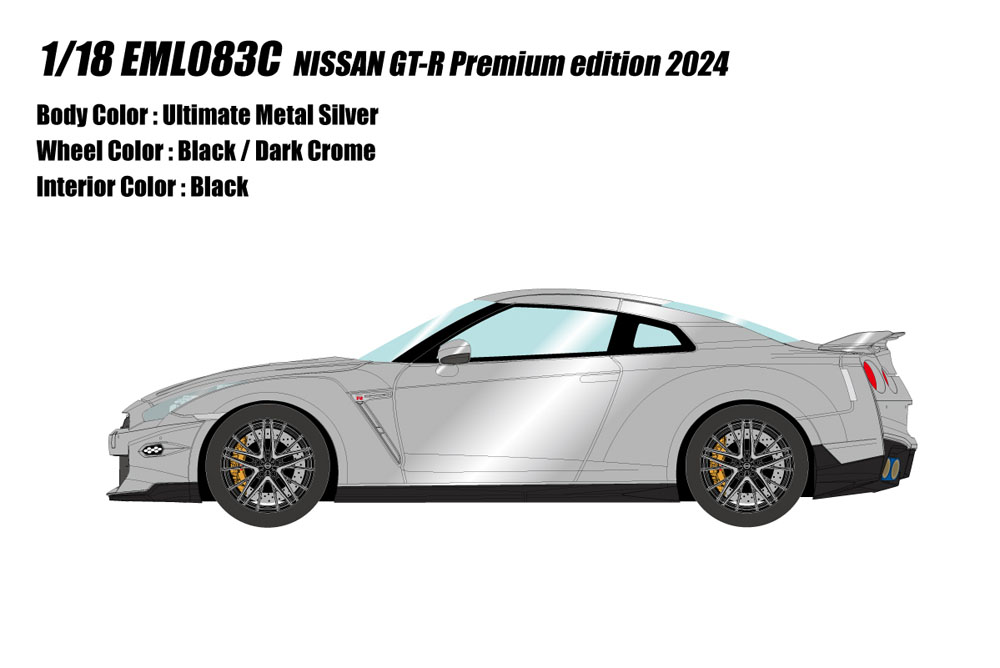 Photo1: **Preorder** EIDOLON EML083C 1/18 Nissan GT-R Premium edition 2024 Ultimate Metal Silver