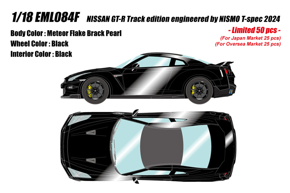 Photo1: **Preorder** EIDOLON EML084F 1/18 NISSAN GT-R Track edition engineered by NISMO T-spec 2024 Meteor Flake Brack Pearl Limited 50pcs