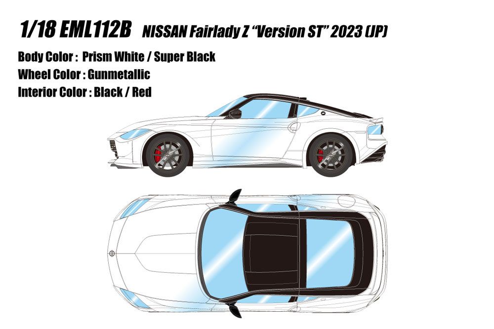 Photo1: **Preorder** EIDOLON EML112B 1/18 Nissan Fairlady Z Version ST 2003 Prism White