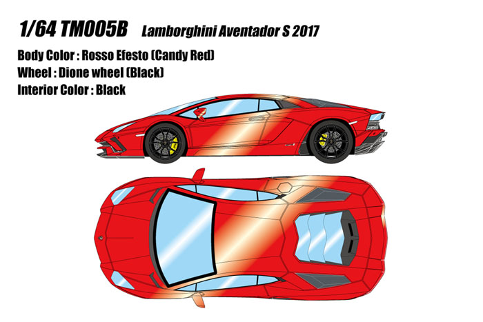 Photo1: **Preorder** Titan64 TM005B 1/64 Lamborghini Aventador S 2017 Rosso Efesto